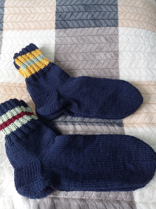 Носки вязаные теплые