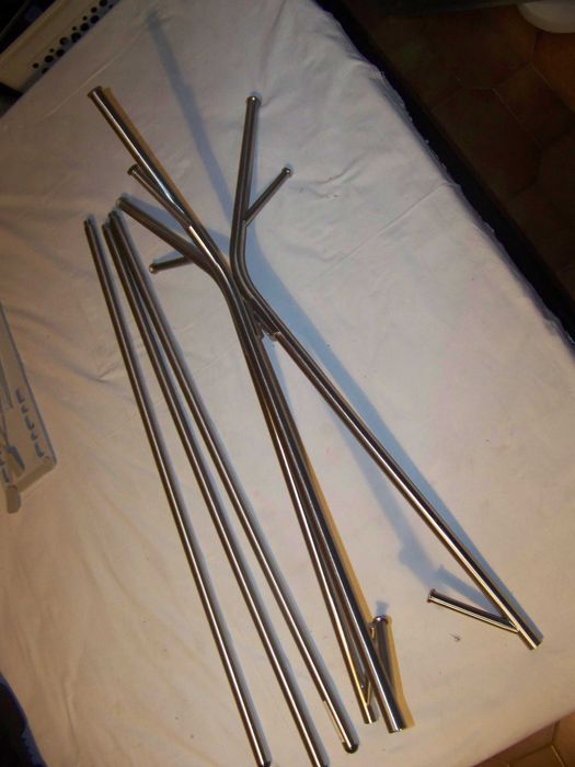 cabide de pé aço inoxidável