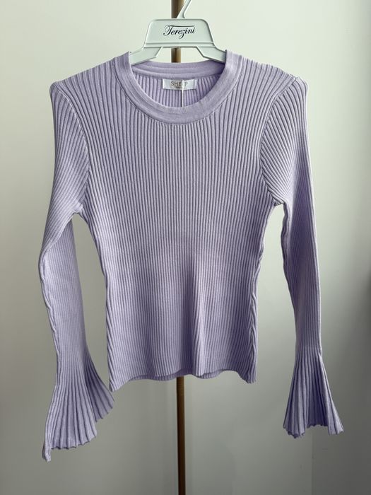 Sweter damski cienki wiskoza dzwonek uniwersalny