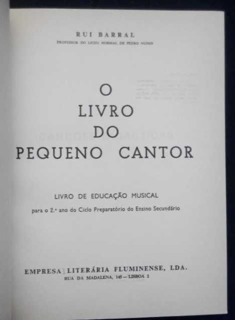 Rui Barral - O livro do pequeno Cantor