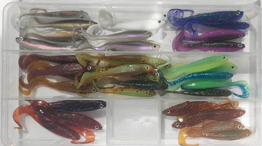 Luya twister 50 mm 5 cm 1.06g 40 sztuk #twister #przynęty