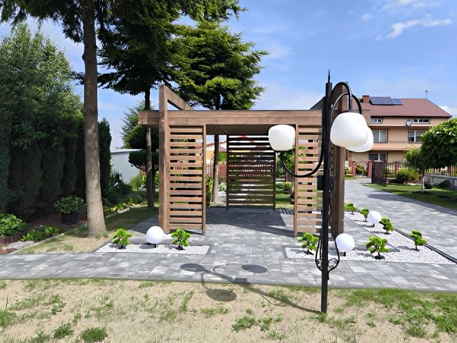 Altana 26 Kolumnowa z Gontem, Rynnami, Impregnacją | Od Producenta