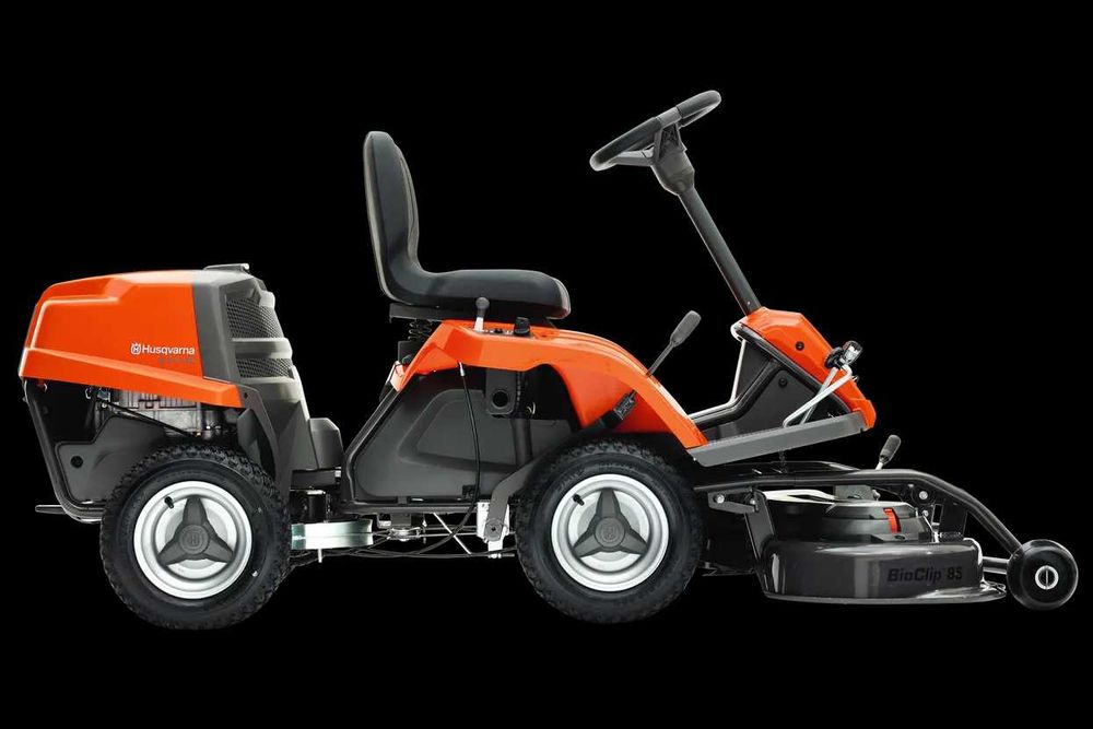 Traktorek, kosiarka, rider Husqvarna 112C, transport