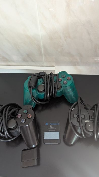 PS2 Aqua Blue + Jogos