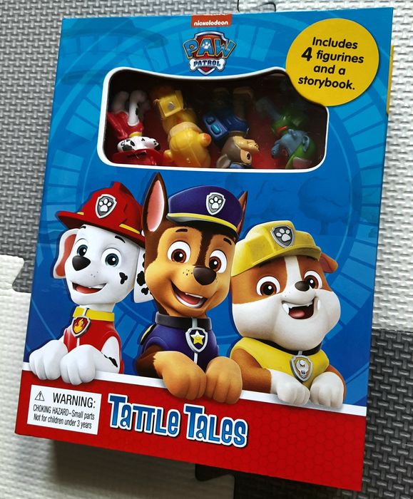 Paw Patrol Tattle Tales książeczka z figurkami po angielsku