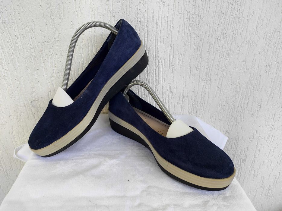 Туфли замшевие Clarks sumerset р.38.5