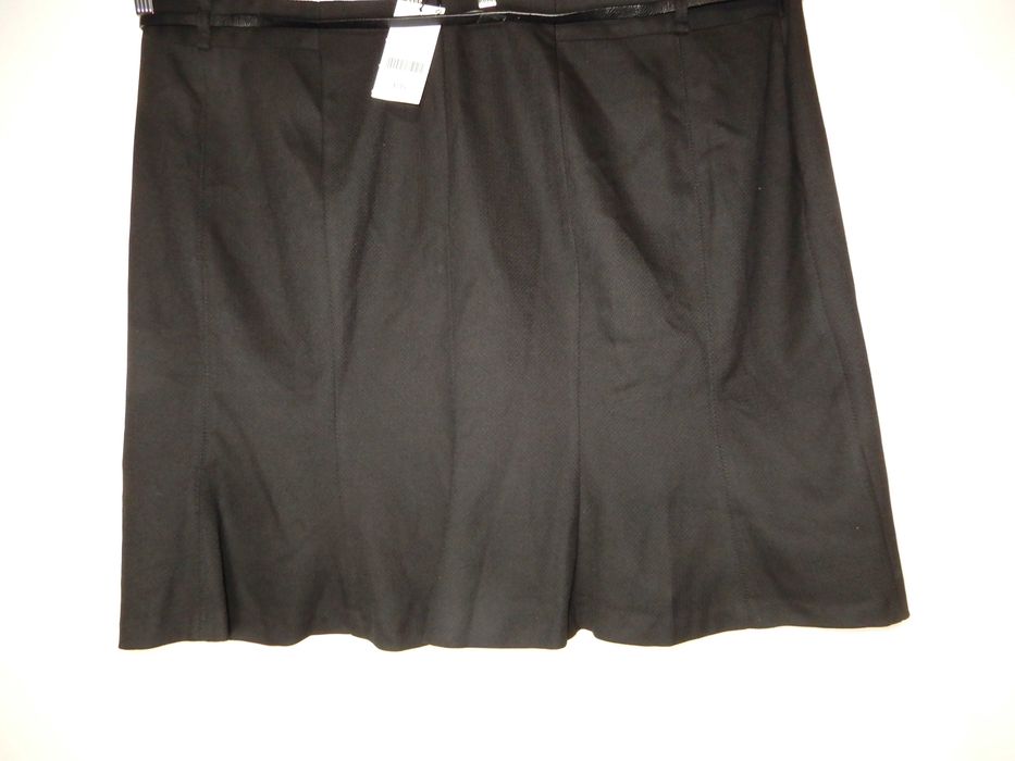 Spódnica czarna do kolan elegancka wizytowa biuro podszewka Next 58 60