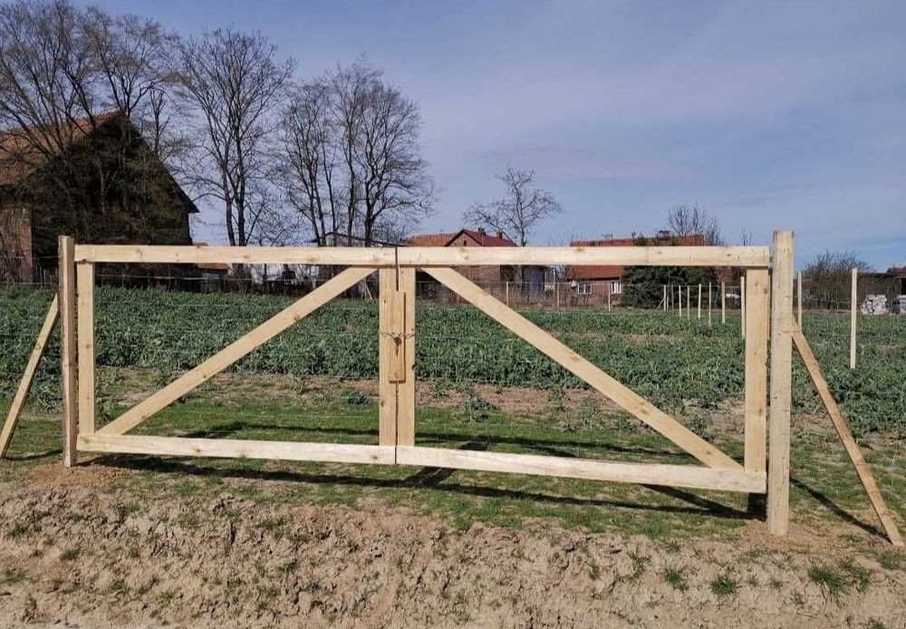 Ogrodzenia tymczasowe budowlane leśne słupki