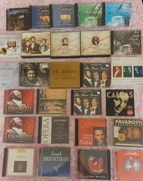 Colecção de CDs Amália, Elvis, Tenores, Clássica