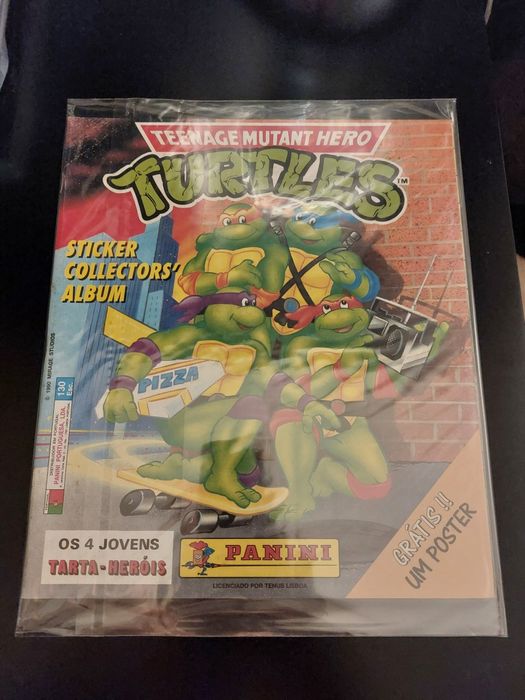Caderneta nova vazia tmnt 1990 Panini edição portugal