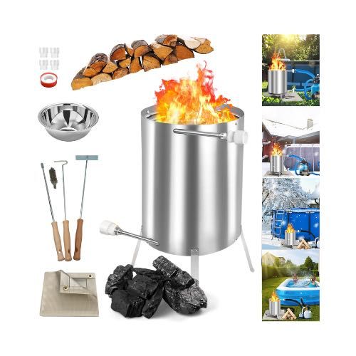 OGRZEWANIE DO BASENU OGRODOWEGO Na Drewno Węgiel Część Piec Ogrzewacz