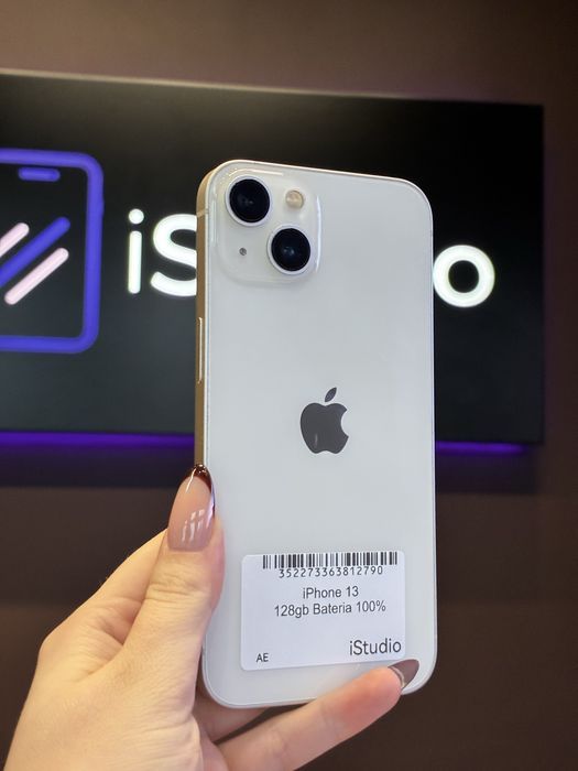 iPhone 13 128GB Biały - BATERIA 100%-Stan bardzo dobry – Raty 0% – Wysyłka / Odbiór Warszawa GWARANCJA 12 MIESIĘCY!!!