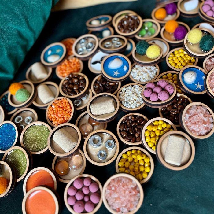 Memory sensoryczne dyski ścieżka sensoryczna zestaw Montessori memorki
