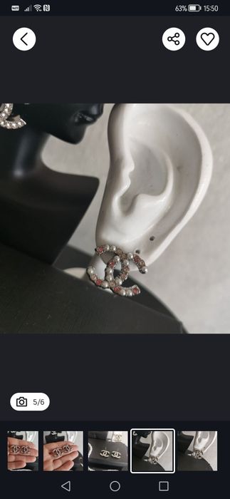 kolczyki damskie cc srebrny kolor kryształki cyrkonie cudne