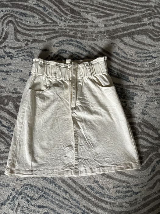 Юбка джинсовая бежевая XL