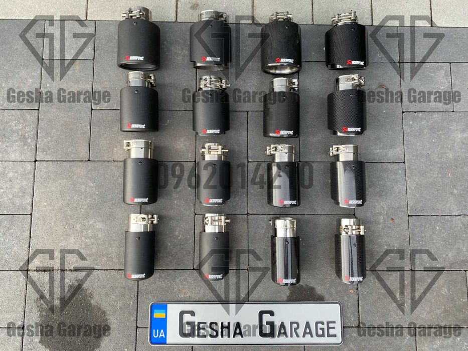 Насадка на глушитель akrapovic акрапович 76 мм 89 мм 101 мм 114 мм