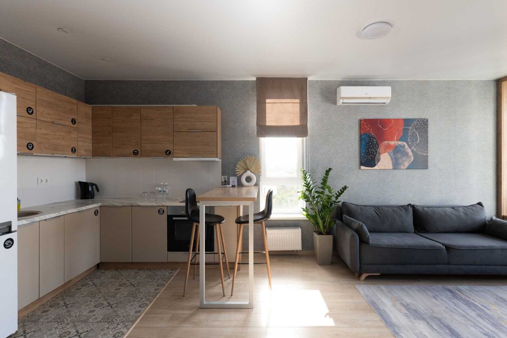 Двухкомнатные апартаменты делюкс в апарт-отеле "Nyvky Residence"