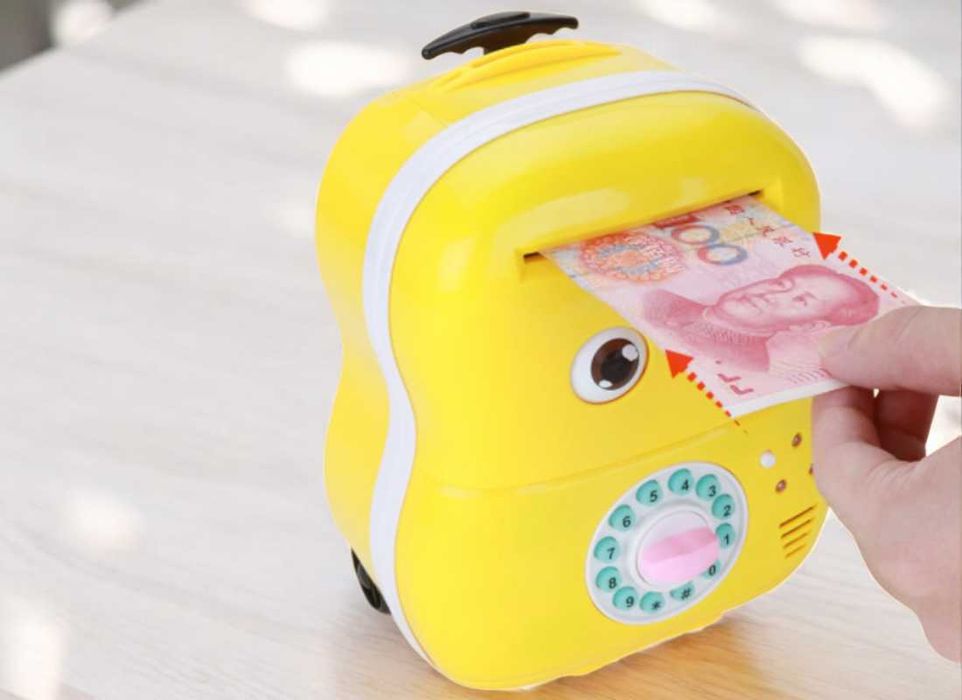 Дитяча сейф-скарбничка валіза 363-9А, скарбничка на кодовому замку