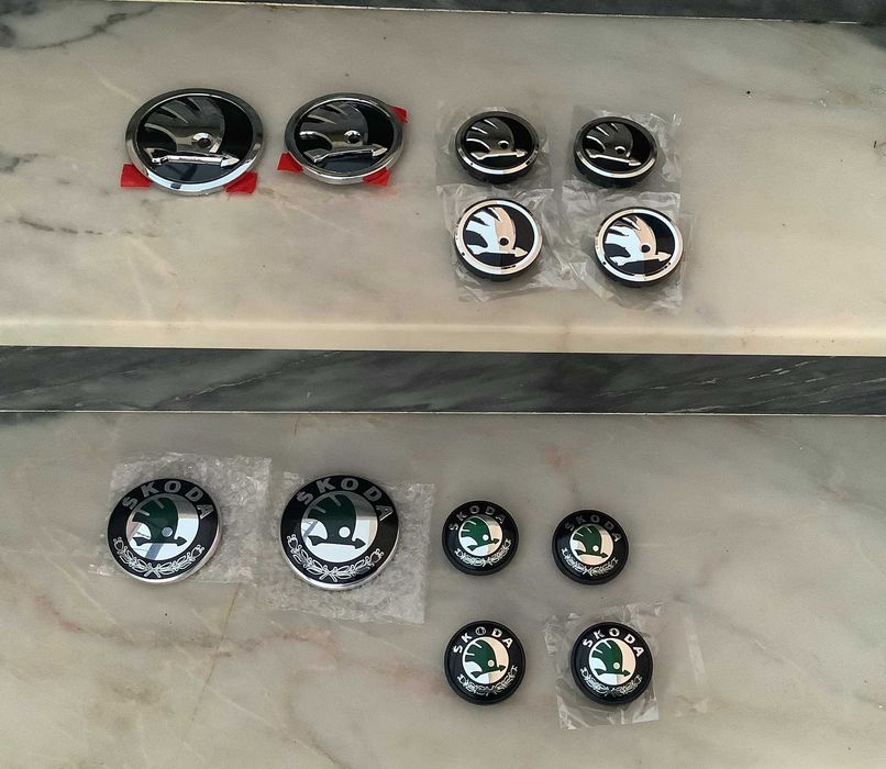 Skoda simbolos emblemas jantes capo mala como novos