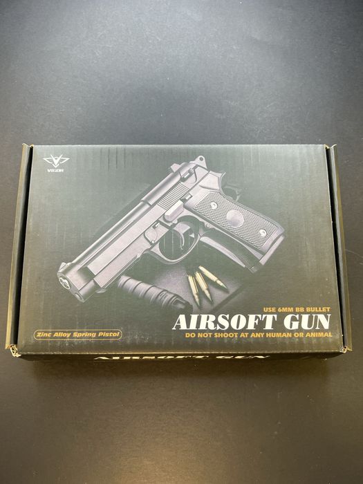 Іграшковий пістолет Beretta M9A3 V22 сріблясто-сірий 6 мм пружинний