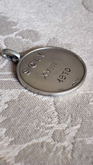 Medalha em prata vintage