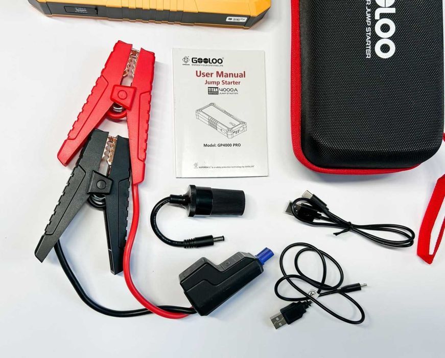 Powerbank ULTRA MOCNE 4000A Urządzenie rozruchowe booster akumulator