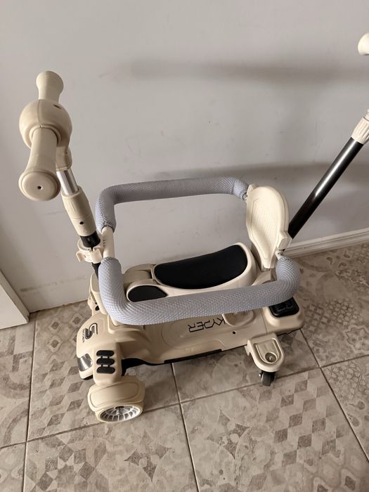 Самокат 5в1 Skyper в бежевом цвете