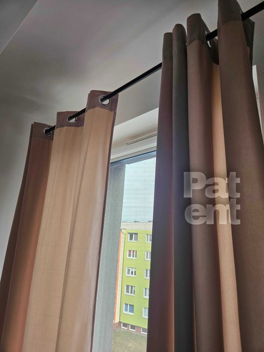 Zasłony okienne długie beżowe jasne boho nowoczesne welur welvet