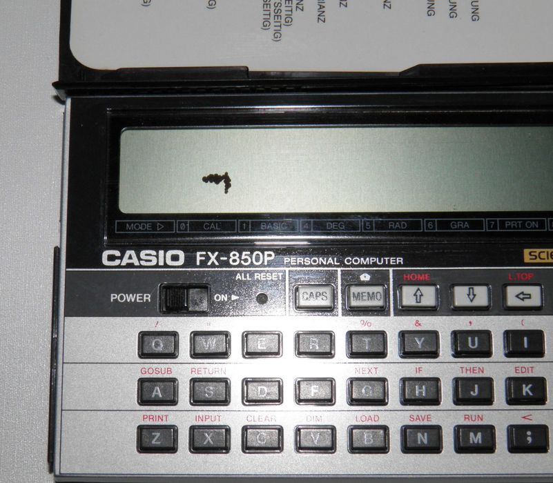 Кишеньковий комп'ютер Casio FX-850P