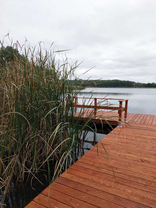 Domek letniskowy MAZURY- las, jezioro, prywatny pomost, kameralnie.