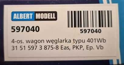 Albert Modell wagon węglarka PKP, epoka Vb skala H0 [597040], nie PIKO