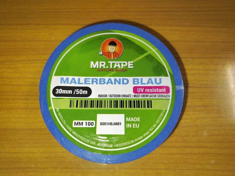 Taśma papierowa malarska Blue MR.TAPE 30mm 50m.