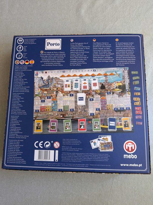 Jogo de Tabuleiro "Porto" (Mebo Games) — Como Novo (Jogado 2 vezes)