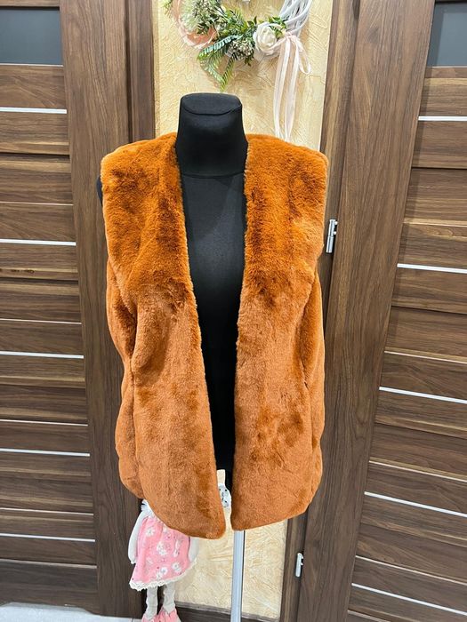 Nowa kamizelka bezrekawnik futerko L/XL