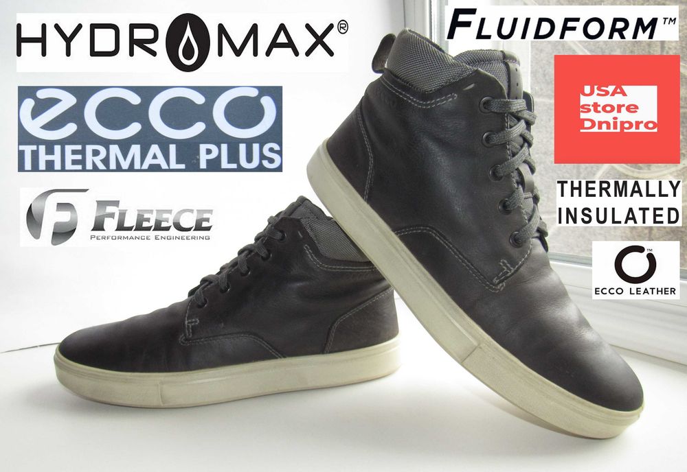 Мембранные, утепленные кроссовки (хайтопы) Ecco Kyle Hi-Top Hydromax WNT р. 41 (26.5см)