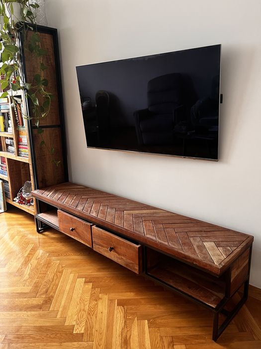Szafka RTV lite drewno (Giza)