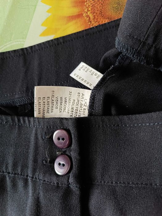 р 28 / 62-64 чорні штани великі батал довгі стрейчеві Ulla Popken