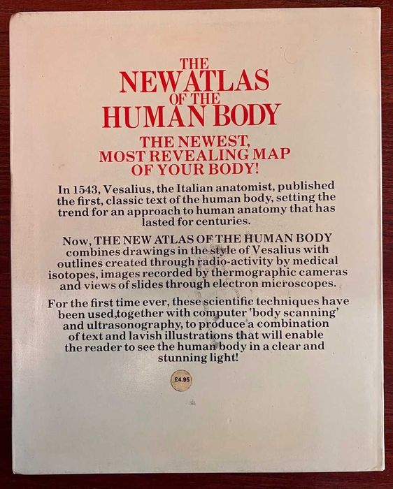 Оригинальное винтажное издание "Атлас анатомии The New Atlas of the Human Body" (1980) на английском