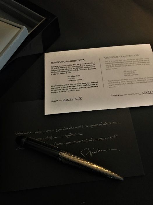 Caneta Giorgio Armani Regal Ballpoint Pen