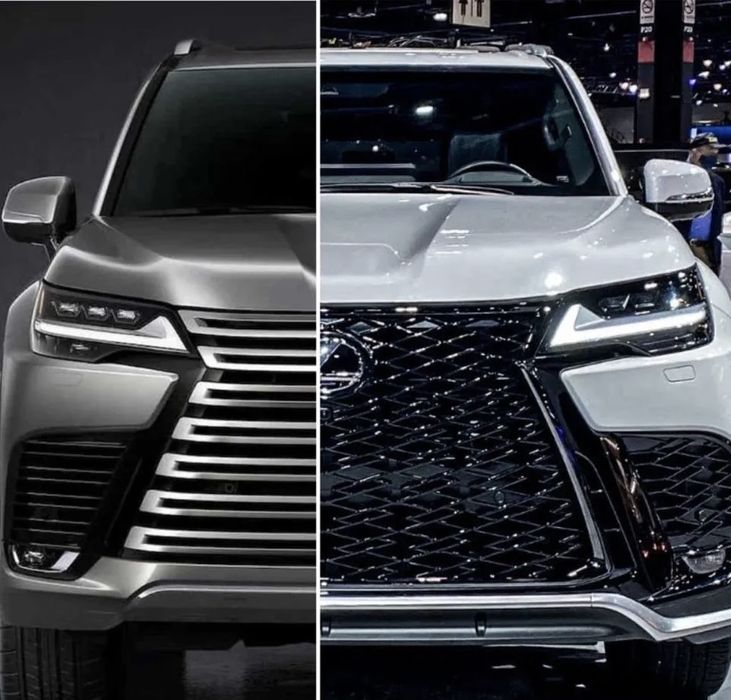 Обвес губа передняя задняя Lexus LX500 LX600 TRD F sport решетка