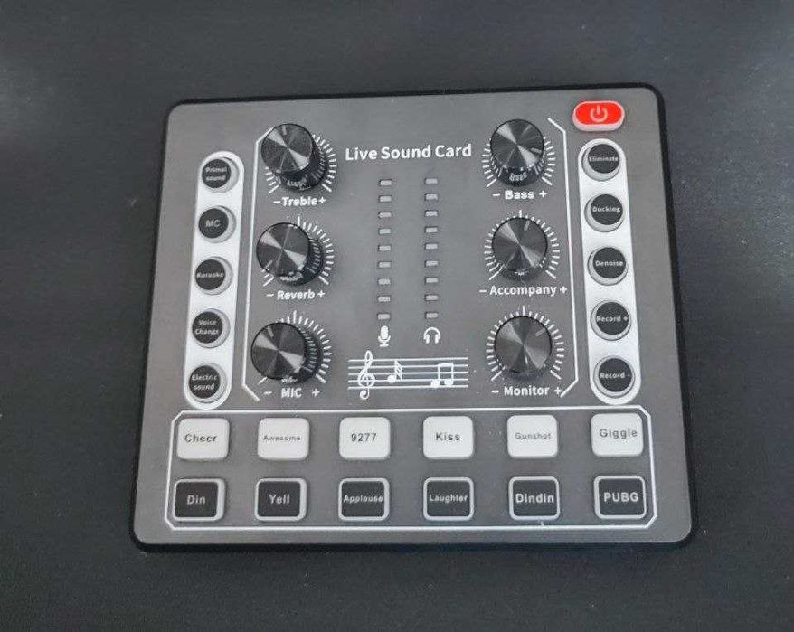 Mesa de Som (Interface) para Live Streaming