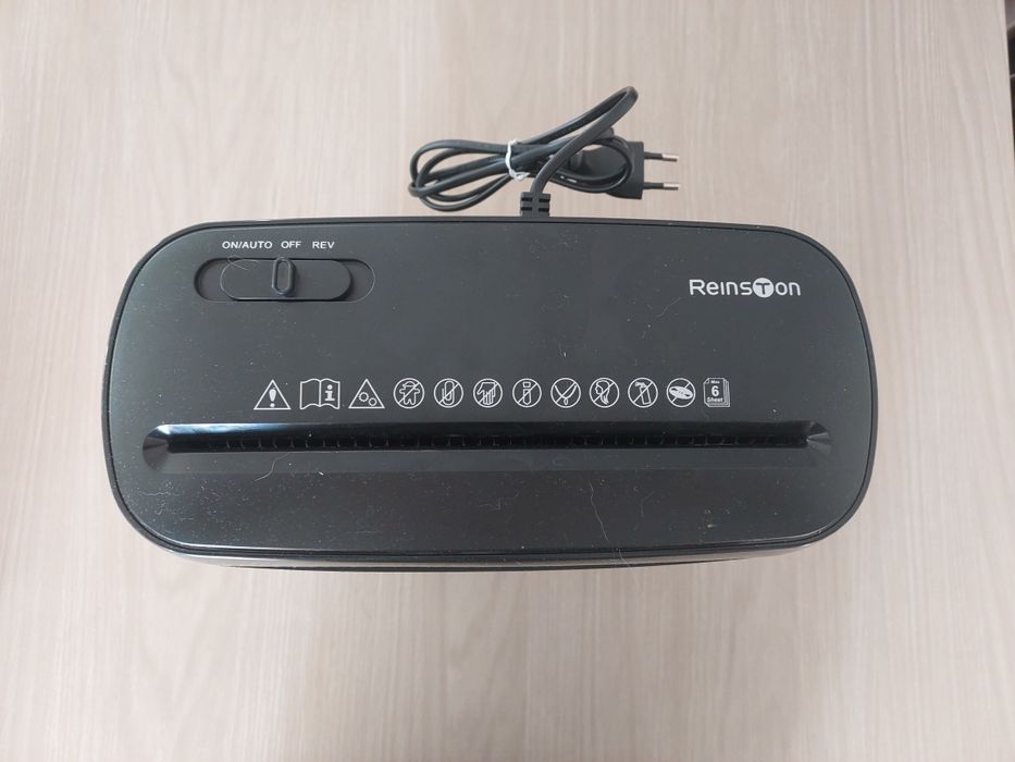 Destruidor de Documentos Reinston 6x A4 – Escritório / Casa