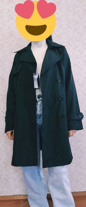 Новий плащ- тренч Elegance 48р. у чорному кольорі