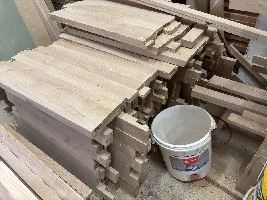 Dąb rustikal blaty stolik schody