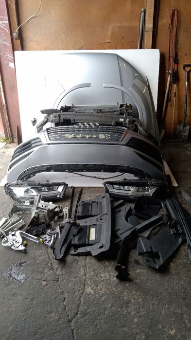 przód kompletny lampy maska pas błotniki wentylatory 3.0tdi audi q7 4m 15-