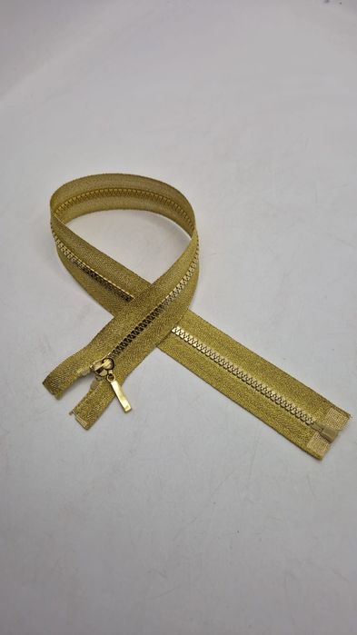 Zamek kostka złoty 50 cm.rozdzielczy