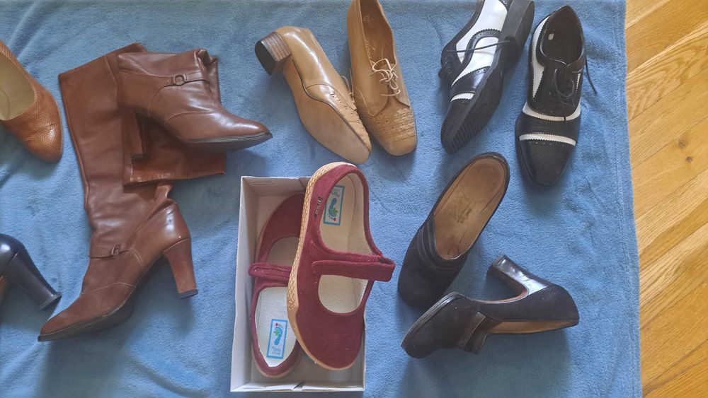 Buty czółenka na obcasach.kazda para ca.100 zl. do negocjacji.