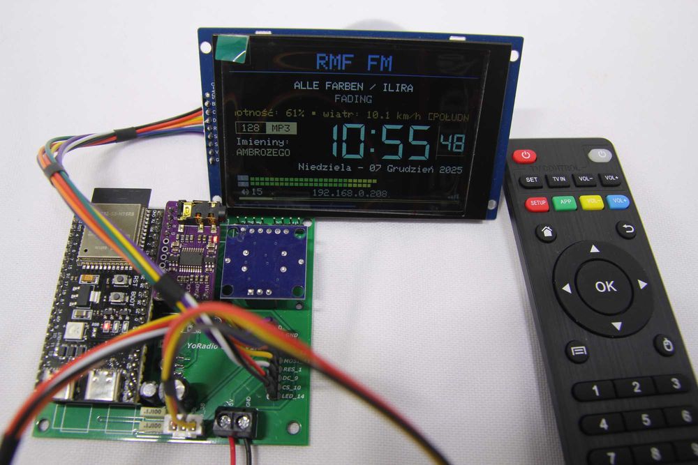 Radio internetowe Wifi Yoradio ESP32