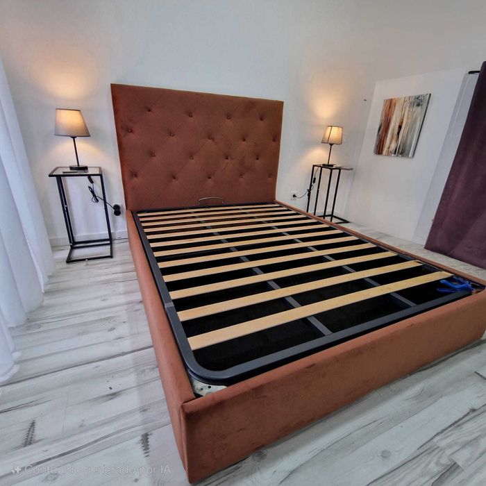 Camas De Casal Estofadas Top de Gama 190x140m Estrado Incluído 199€ !!