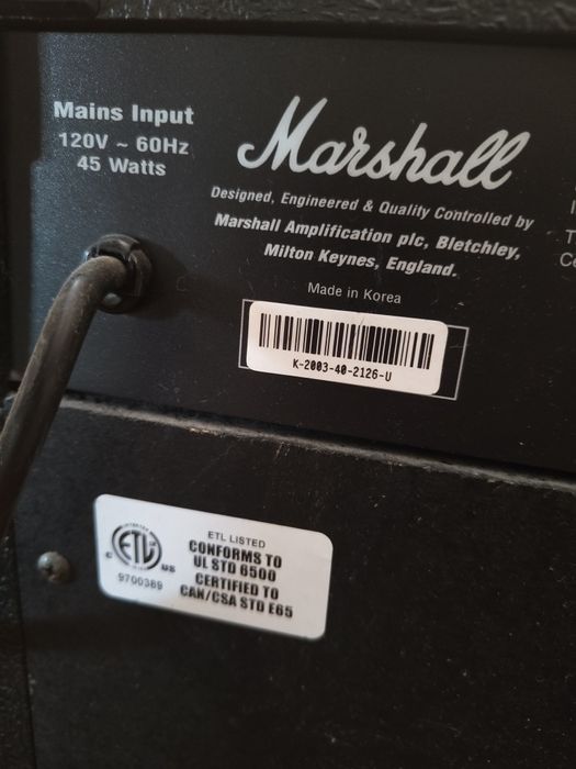 Marshall mg 15 dfx koreański rodzynek!